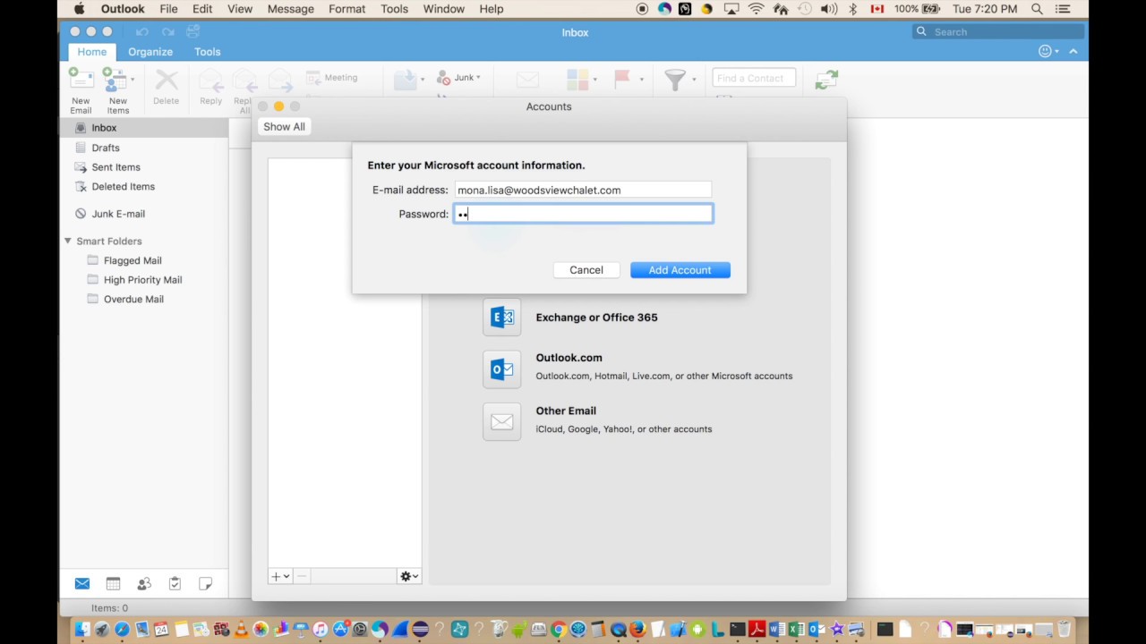 search an email box in outlook for mac